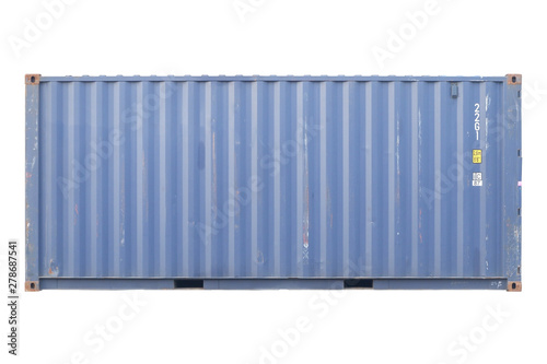 container Cut white background For easy use