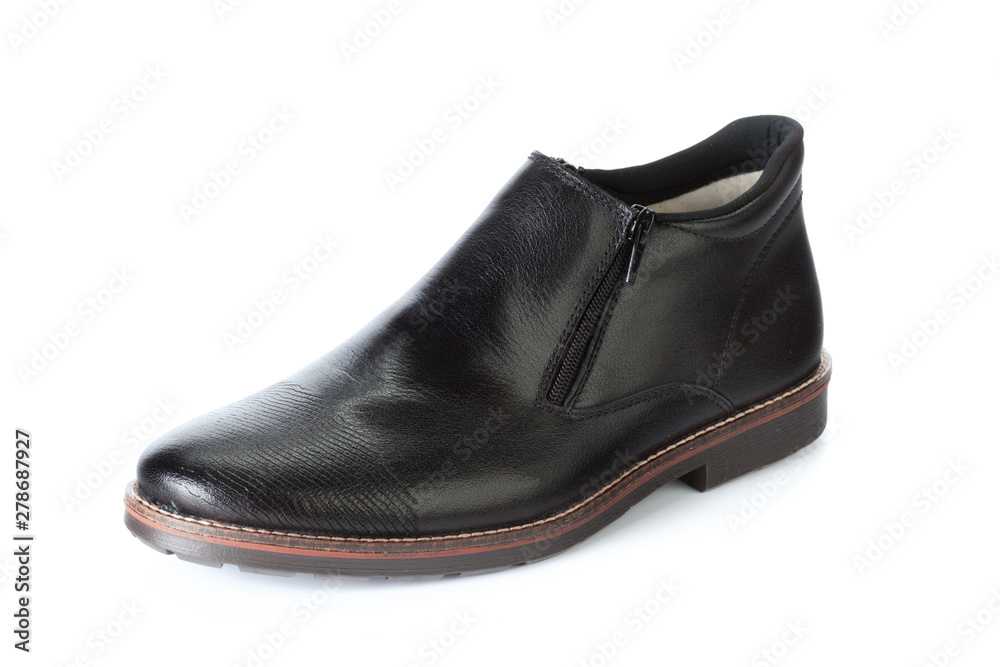 Male shoes ankle boots isolated on white background Male shoes ankle boots isolated on white background