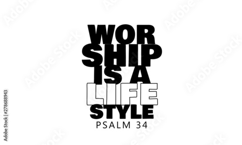 Christian faith, typography for print or use as poster, card, flyer or T shirt