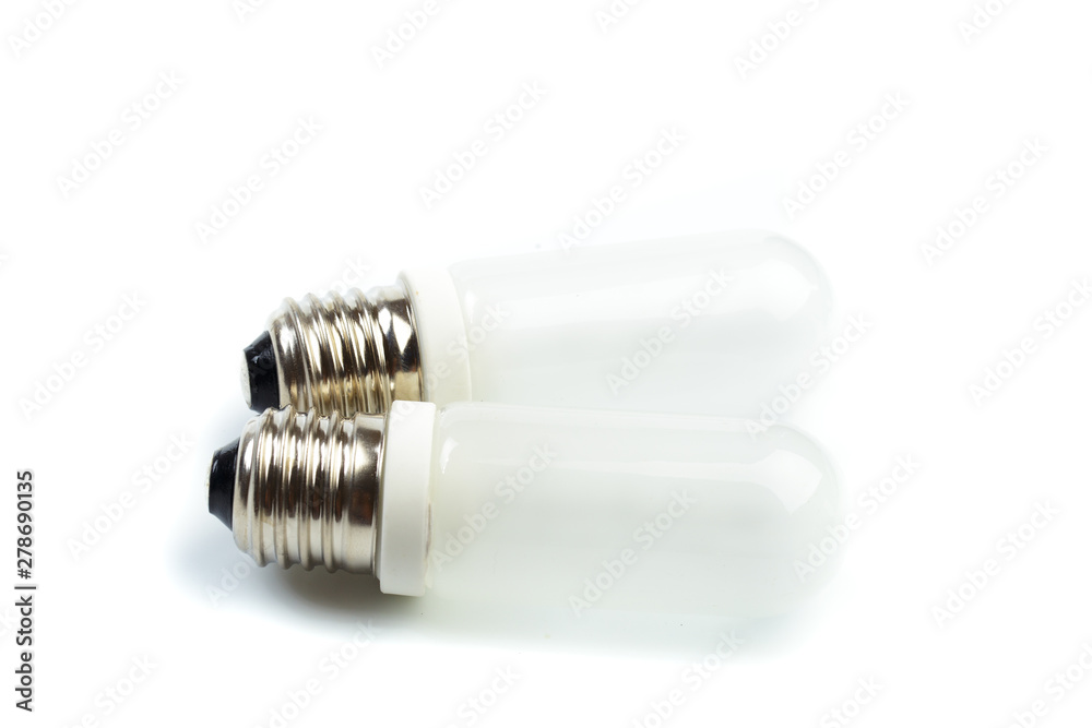 Halogen lamp on a white background. Lamp for studio flash close-up.- Image Halogen lamp on a white background. Lamp for studio flash close-up.- Image