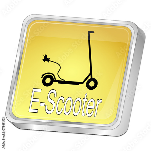 E-Scooter Button - 3D illustration