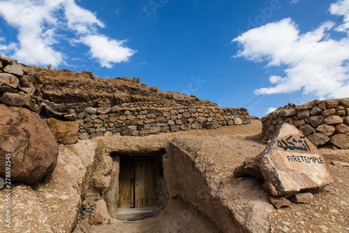 ancient village Meymand in Kerman province, Iran