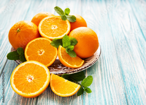 Fototapeta Naklejka Na Ścianę i Meble -  Fresh orange fruits