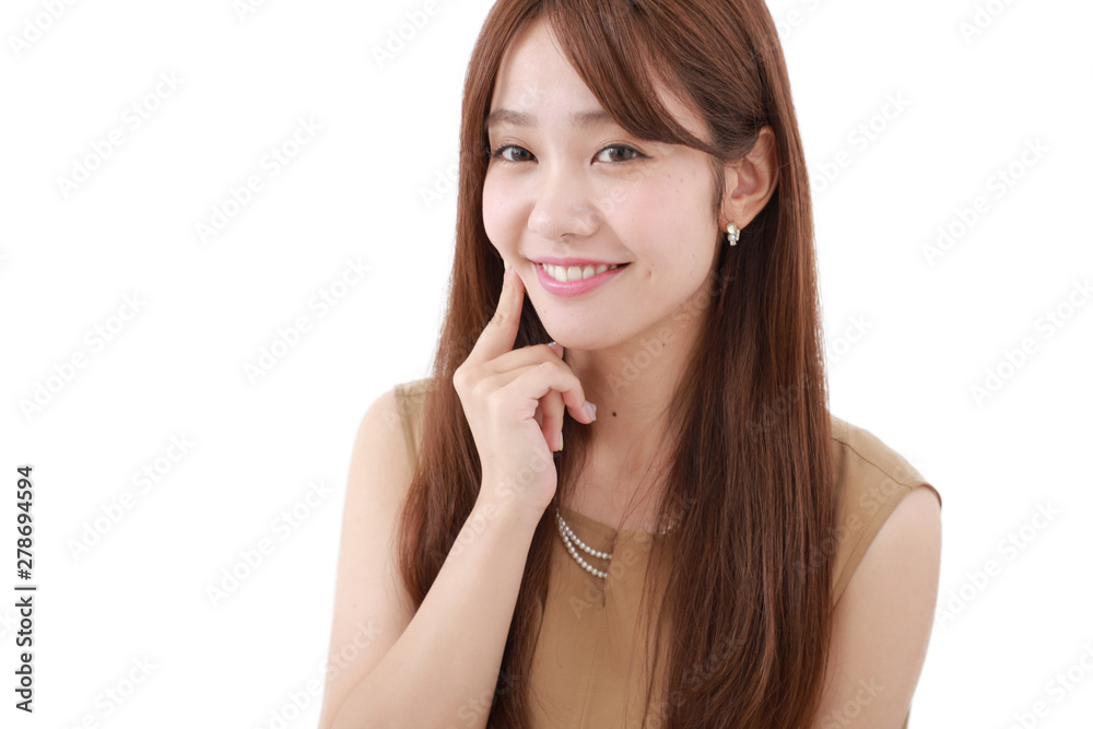 微笑む女性 微笑む女性