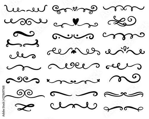 Vector divider, swirl and curl set