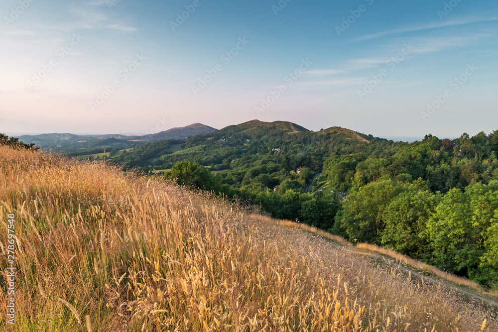 View of the Malvern Hills from British Camp Worcestershire England View of the Malvern Hills from British Camp Worcestershire England