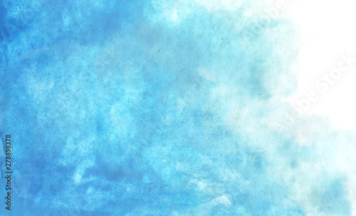 Blue abstract watercolor texture background. Grunge background with space for text.
