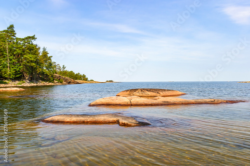 Rocky archipelago in the summer photo