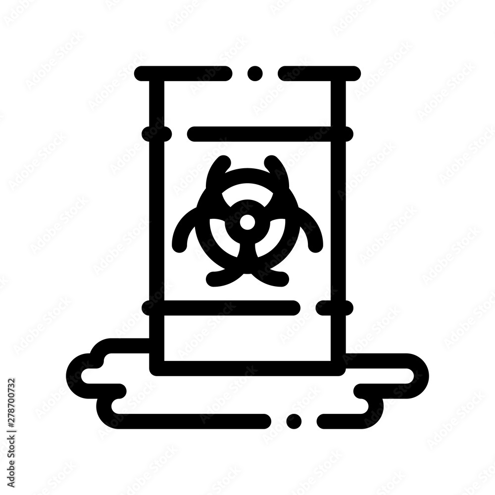 Nuclear Waste Container Vector Thin Line Icon. Scrap Nuclear Materials Environmental Pollution, Chemical, Radiological Contamination Linear Pictogram. Dirty Soil, Water, Air Contour Illustration Nuclear Waste Container Vector Thin Line Icon. Scrap Nuclear Materials Environmental Pollution, Chemical, Radiological Contamination Linear Pictogram. Dirty Soil, Water, Air Contour Illustration