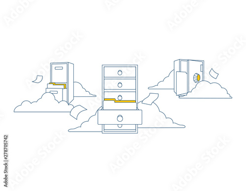 cloud technology vector