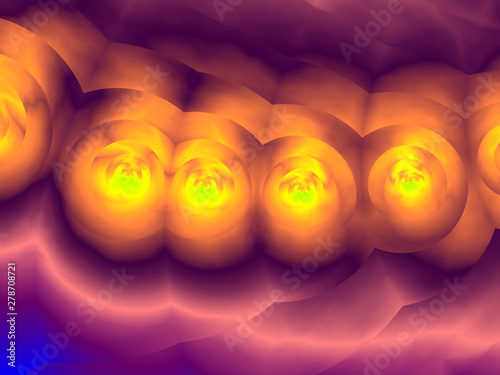 Beautiful abstract background for art projects, cards, business, posters. 3D illustration, computer-generated fractal