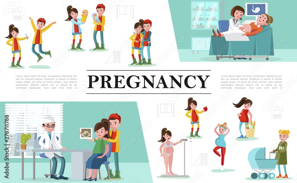 Flat Pregnancy Composition