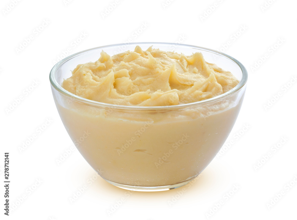 Mashed potatoes isolated on white background Mashed potatoes isolated on white background