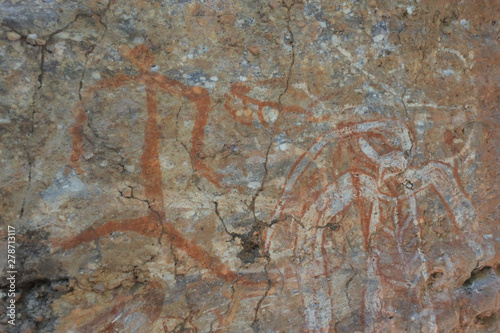 Aboriginal Rock Paintings in Kakadu National Park Northern Territory of Australia
