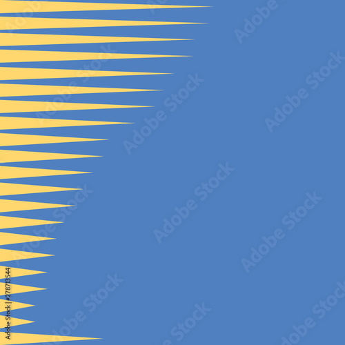 Blue and yellow triangle ge...