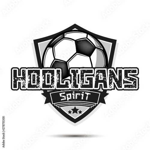 Soccer logo. Football hooligans spirit 