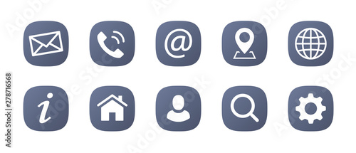 Web Kontakt Symbole