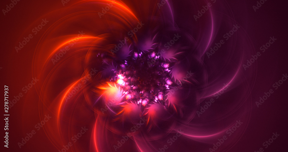 3D rendering abstract fractal light background 3D rendering abstract fractal light background