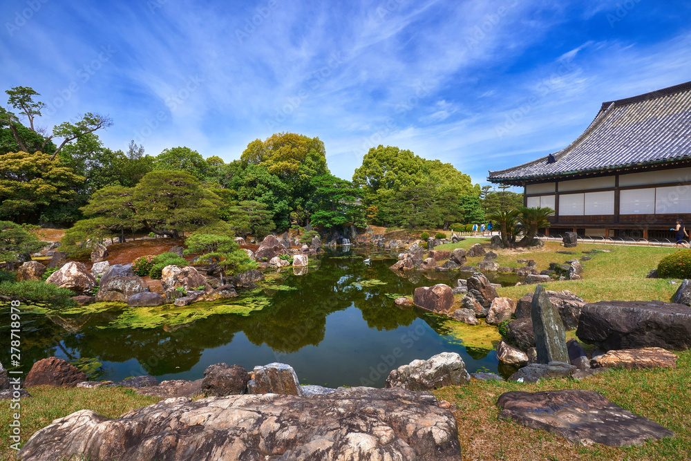 Beautiful japanese stone garden for meditation