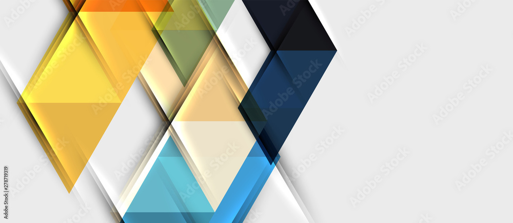 Abstract geometric background. Modern overlapping triangles. Unusual color shapes for your message. Business or tech presentation, app cover template Abstract geometric background. Modern overlapping triangles. Unusual color shapes for your message. Business or tech presentation, app cover template