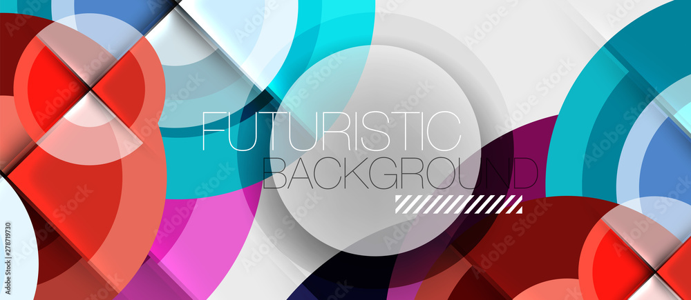 Geometric design abstract background - circles Geometric design abstract background - circles