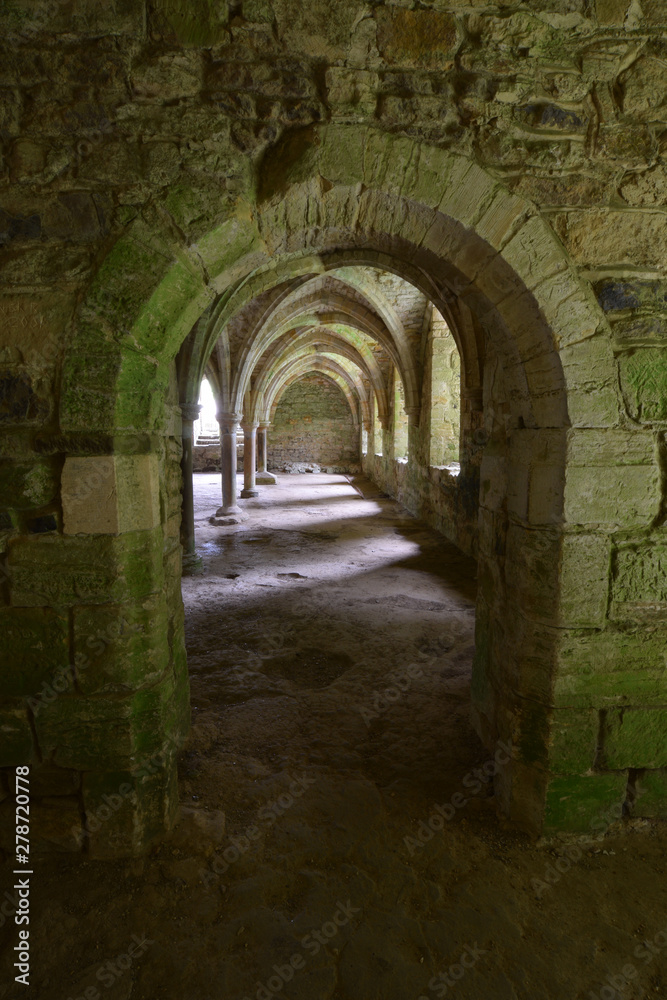 The interior of Battle Abbey Sussex England