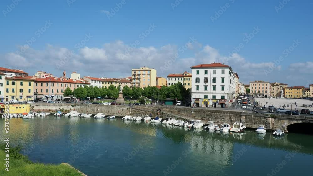 View towards Piazza della Repubblica, Livorno, Tuscany, Italy View towards Piazza della Repubblica, Livorno, Tuscany, Italy