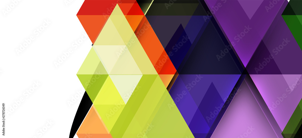 Abstract triangle pattern, colorful backdrop. Presentation template ...