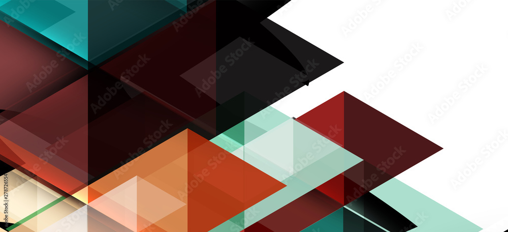 Modern mosaic triangle template background, great design for any purposes. Abstract geometric graphic design triangle pattern. Geometric line pattern.