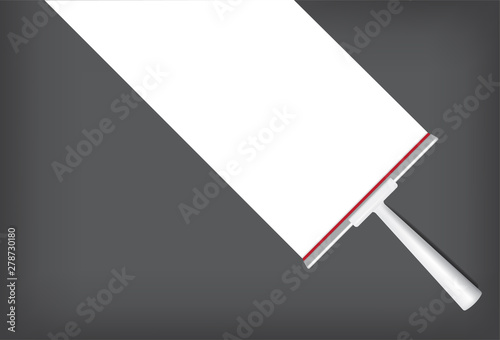 Squeegee Mock up Realistic Cleaning Object. For Household Wiper Thing Vector on Transparent and White Background