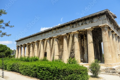 The Temple of Hephaestus or Hephaisteion or earlier as the Theseion is a well-preserved Greek temple; it remains standing largely as built.