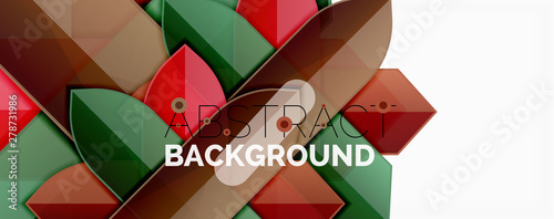 Abstract color lines dynamic background, modern material design style