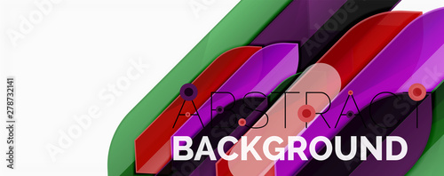 Abstract color lines dynamic background, modern material design style