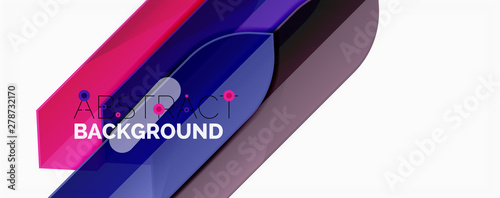 Abstract color lines dynamic background, modern material design style