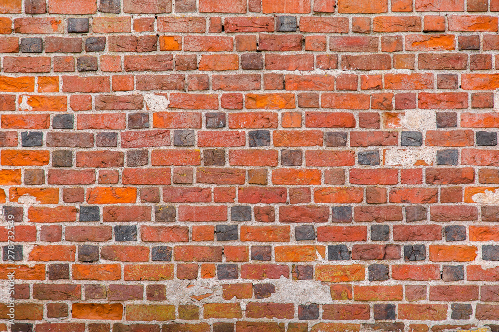 Red brick wall texture