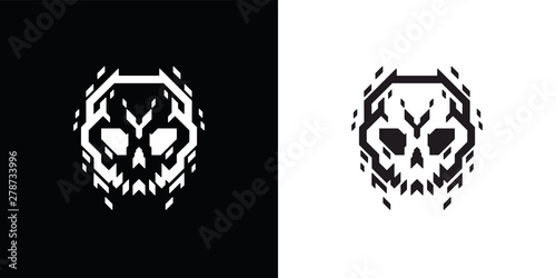 Techno skull logo