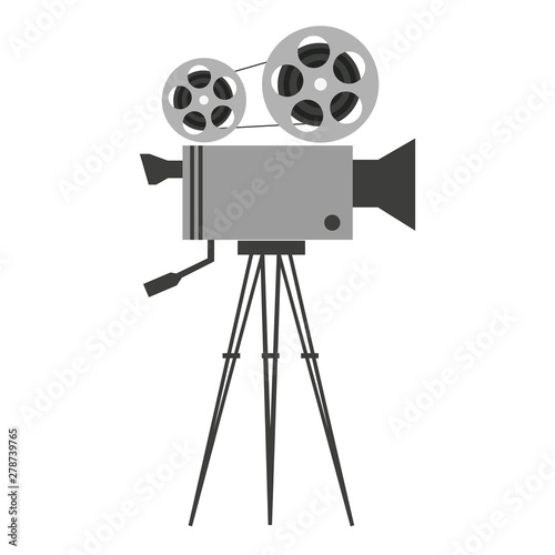A illustrated vintage film camera- Vector illustration