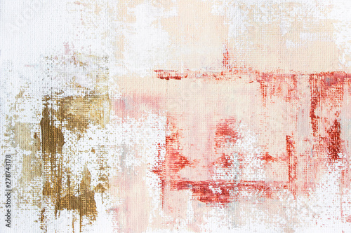 abstract painting of soft pink acrylic color on canvas 