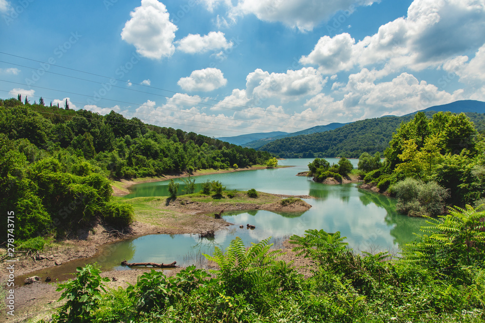 Fototapeta premium Wonderful landscape with lake Gokce Baraji in Yalova