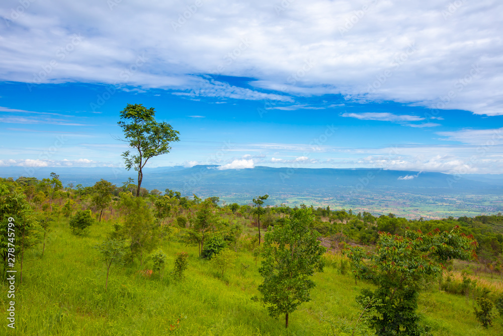 Beautiful of landscape in the countryside of Chaiyaphum province, Thailand.
