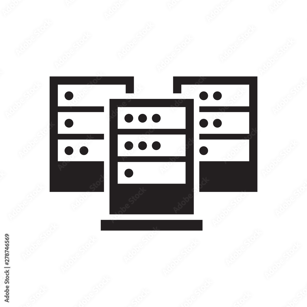 computer server icon design template vector computer server icon design template vector
