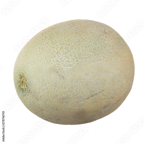 fresh cantaloup isolated on white background