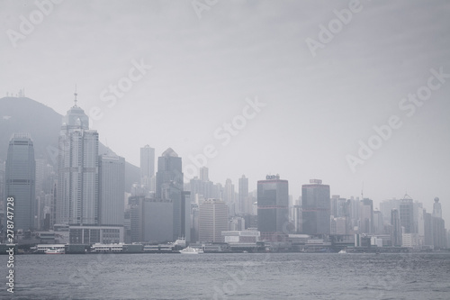 skyline of hong kong