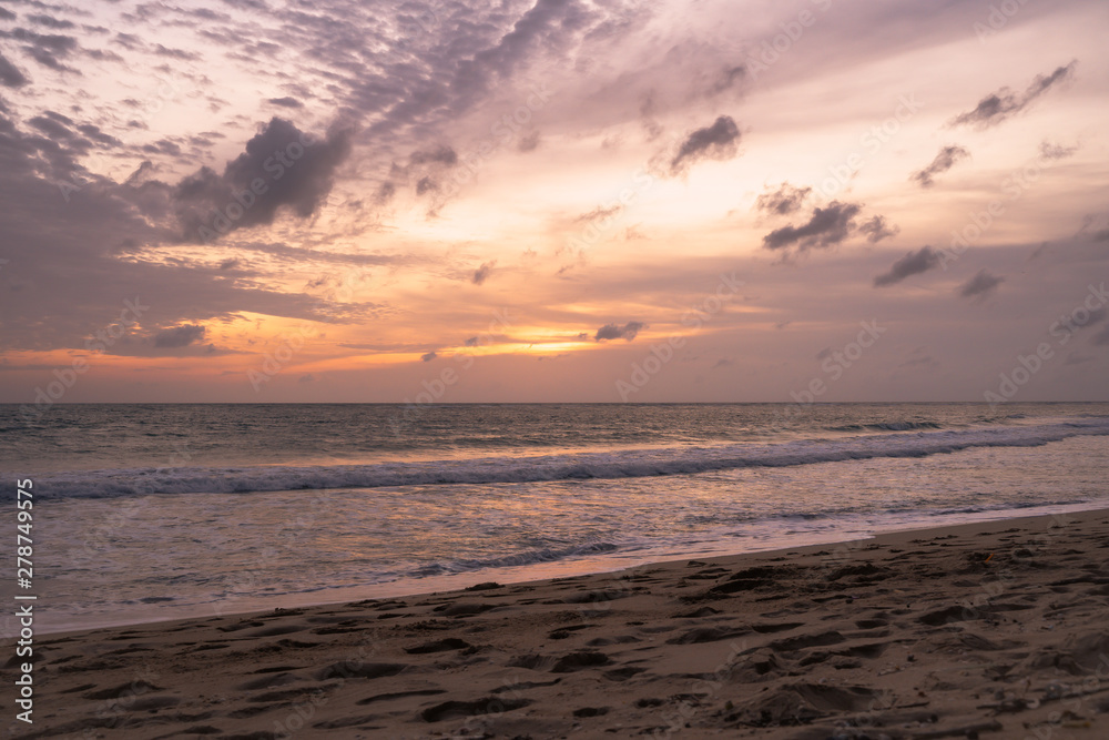 Orange sunset sky with cloud tropical area at Phuket Thailand. Orange sunset sky with cloud tropical area at Phuket Thailand.