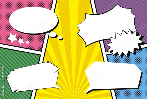 アメコミ風マンガの素材