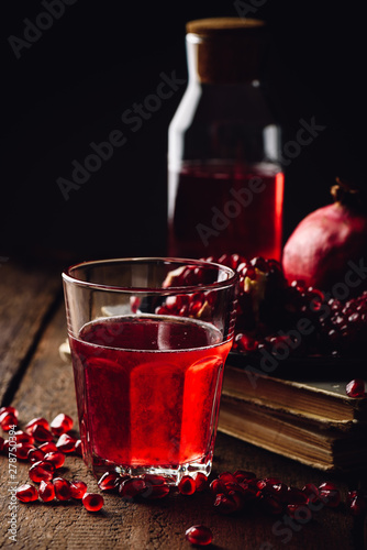 Pomegranate infusion in tumbler