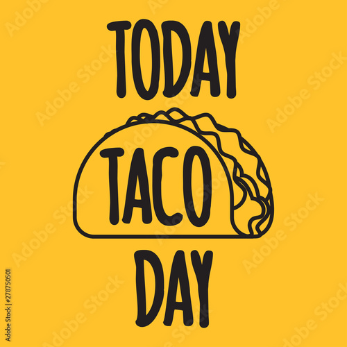 Today taco day banner