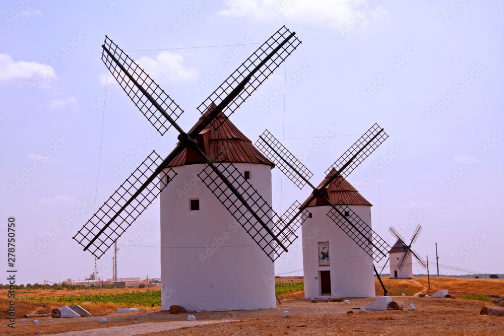 Windmills in Mota Del Cuervo, Spain