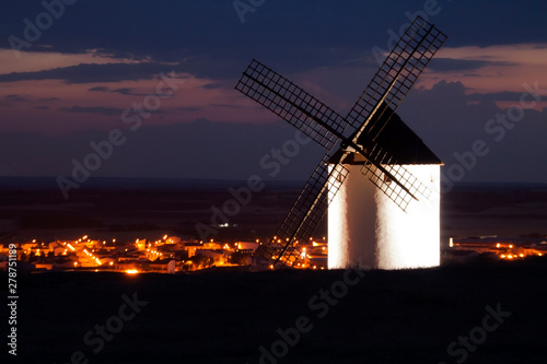 Windmill At Night