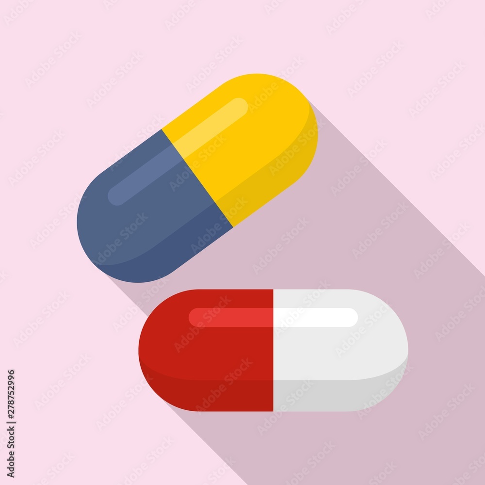 Medical pills icon. Flat illustration of medical pills vector icon for web design Medical pills icon. Flat illustration of medical pills vector icon for web design